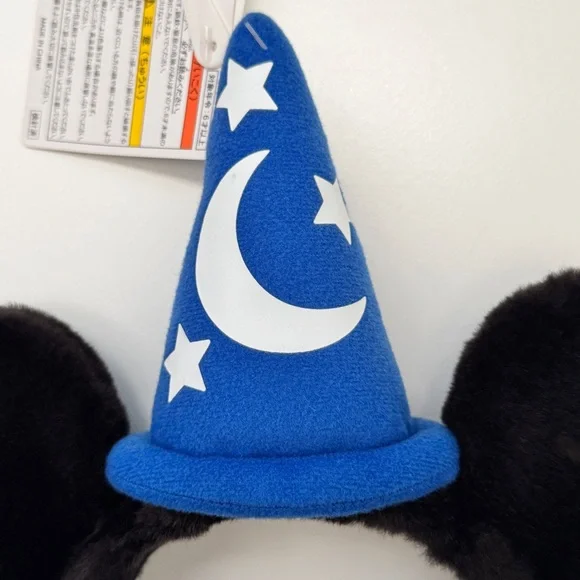 Tokyo Disney Sorcerer Mickey Mouse Ears Wizard Blue Hat Black Ears - Picture 5 of 6
